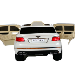 Mini Bentley Bentayga Branco Carro Elétrico Infantil A Bateria Para Crianças Motorizado Menino Menin - 4