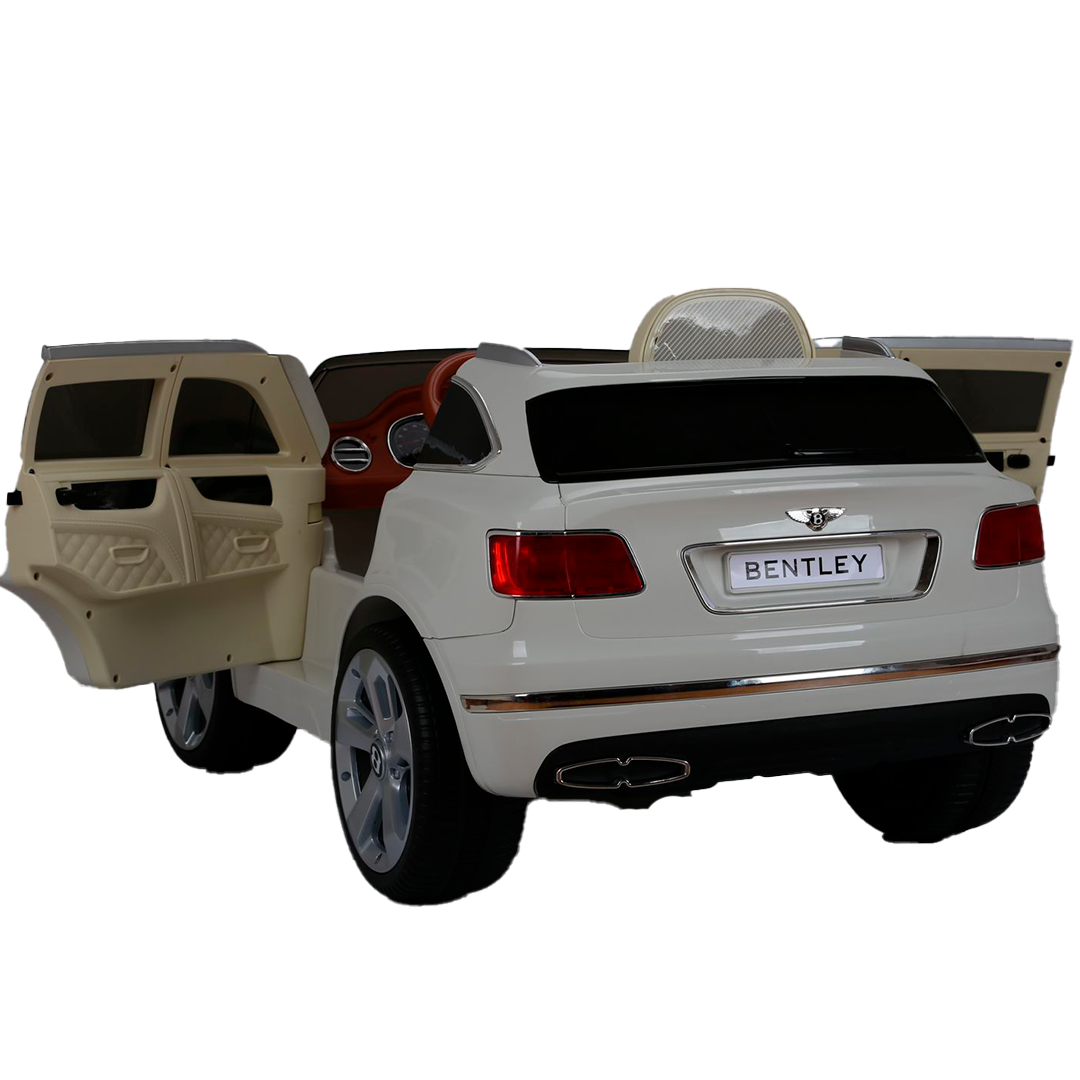 Mini Bentley Bentayga Branco Carro Elétrico Infantil A Bateria Para Crianças Motorizado Menino Menin - 3