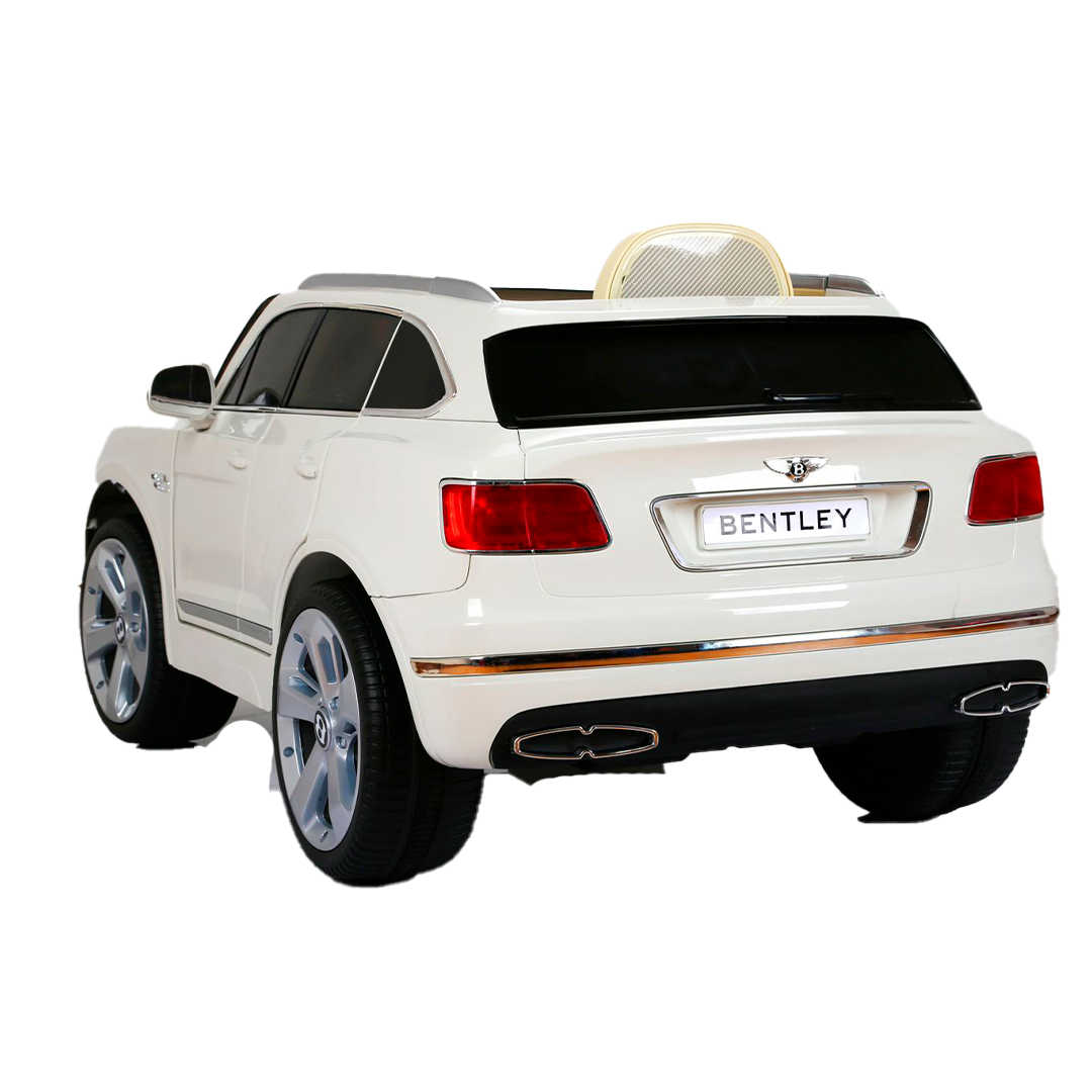 Mini Bentley Bentayga Branco Carro Elétrico Infantil A Bateria Para Crianças Motorizado Menino Menin - 6