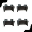 Ver imagem 1 de 50 Pés de Plástico para Móveis Fixação Segura Ideal para Armários Estantes Cômodas Ivy:cinza