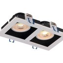 Ver imagem 1 de Spot Led Taschibra Quadrado Recuado Duplo Embutir Frame 10w Bivolt 3000k Luz Quente