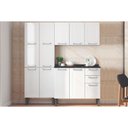 Ver imagem 1 de Kit de Cozinha Modulada 3 Peças Múltipla (paneleiro+armário+gabinete Pia) Cz33 Branco - Bertolini