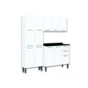 Ver imagem 5 de Kit de Cozinha Modulada 3 Peças Múltipla (paneleiro+armário+gabinete Pia) Cz33 Branco - Bertolini