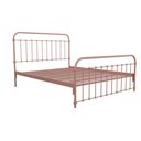 Ver imagem 1 de Cama de Ferro Patente Queen Icamas Rosa Bebê