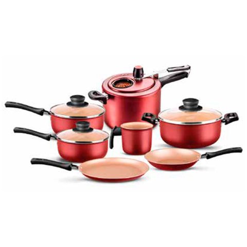 Conjunto De Panelas Seletta 7 Peças Com Panela De Pressão MTA