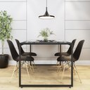 Ver imagem 2 de Conjunto Mesa de Jantar Industrial com 4 Cadeiras Base Madeira Eames Espresso Móveis