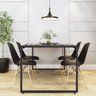 Conjunto Mesa de Jantar Industrial com 4 Cadeiras Base Madeira Eames Espresso Móveis - 2
