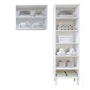 Ver imagem 3 de Lavanderia Modulada 1 Armário Multiuso e Armário Aéreo Belém - Kaiki Móveis Branco