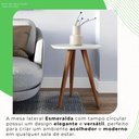 Ver imagem 5 de Mesa Lateral 100% MDF 45cm Esmeralda Athenas Branco