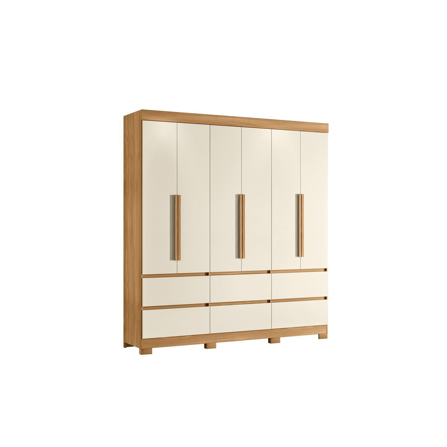 Guarda Roupa Casal 6 Portas 6 Gavetas Milano Albatroz Móveis - 2