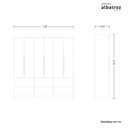 Ver imagem 4 de Guarda Roupa Casal 6 Portas 6 Gavetas Milano Albatroz Móveis