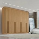 Ver imagem 1 de Guarda Roupa Daymond 8 Portas Ripado 100%MDF D Doro Móveis