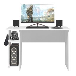 Kit 2 Peças Mesa Escritório/Gamer e Armário 2 Portas 5 Prateleiras Espresso Móveis - 3
