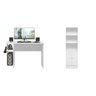 Kit 2 Peças Mesa Escritório/Gamer e Armário 2 Portas 5 Prateleiras Espresso Móveis - 2