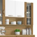 Ver imagem 5 de Armário de Cozinha Compacta 121cm Bruna K02 Freijó/Supremo/Ripado - Mpozenato