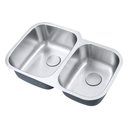 Ver imagem 2 de Cuba de Cozinha Aço Inox 1mm Escovado C201 81,3x52,7x22,8 Cm