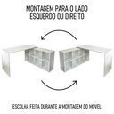 Ver imagem 6 de Conjunto Escritório Home Office 4 Peças Nil A06 Branco - Mpozenato