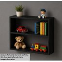 Ver imagem 3 de Armário Nicho Suspenso Multiuso em Mdf Preto 40x50x15cm (cxaxp)