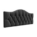 Ver imagem 1 de Cabeceira de Cama Estofada Capitonê Luna Provençal Suede Rbl:queen Painel/cinza