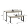 Conjunto Mesa de Jantar com 1 Banco e 4 Cadeiras Eames Base Madeira Espresso Móveis - 5