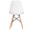 Ver imagem 6 de Conjunto Mesa de Jantar com 1 Banco e 4 Cadeiras Eames Base Madeira Espresso Móveis Branco