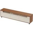 Ver imagem 7 de Rack para Tv 75" 3 Nichos 2 Portas Mercury Cinamomo/off White