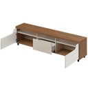 Ver imagem 6 de Rack para Tv 75" 3 Nichos 2 Portas Mercury Cinamomo/off White
