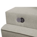 Ver mais imagens de Sofá Retrátil 200cm com Kit Entrada USB 2 Lugares Moon 2321 Bege Creme