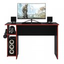 Ver imagem 4 de Kit 2 Peças Mesa Escritório/Gamer e Armário 2 Portas 5 Prateleiras Espresso Móveis