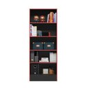 Ver mais imagens de Kit 2 Peças Mesa Escritório/Gamer e Armário 2 Portas 5 Prateleiras Espresso Móveis