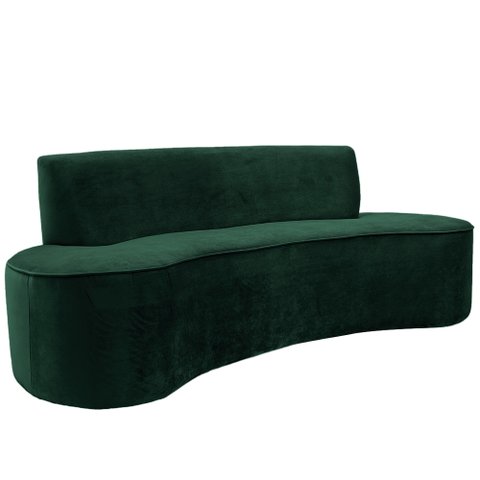 Sofá 04 Lugares 230 cm Mônaco Veludo Verde - CasaePoltrona