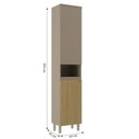 Ver imagem 3 de Paneleiro Simples 40cm 2 Portas Clara Yescasa Cinza/Avela/Canary