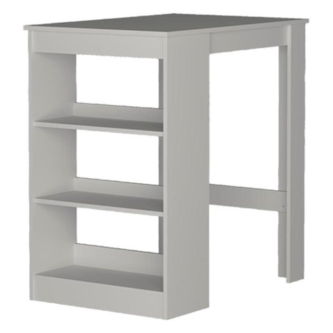 Mesa Bancada para Cozinha B15 MDP 90cm Branco 2 Lugares Nova Mobile