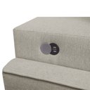 Ver imagem 6 de Sofá Retrátil 220cm com Kit Entrada USB 4 Lugares Moon 2321 Bege Creme