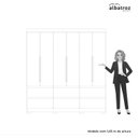 Ver imagem 6 de Guarda Roupa Casal com Espelho 6 Portas 6 Gavetas Milano Albatroz Móveis