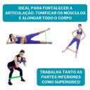 Ver imagem 4 de Kit Faixas Elásticas Multiuso Pilates, Yoga, Musculação