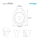 Ver imagem 3 de Assento Sanitário Polipropileno Fiore Branco para Vaso Incepa