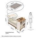 Ver imagem 3 de Quarto de Bebê com Berço Mini Cama Estante 4 Prateleiras e Trocador Kakau Retrô Espresso Móveis
