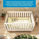 Ver mais imagens de Quarto de Bebê com Berço Mini Cama Estante 4 Prateleiras e Trocador Kakau Retrô Espresso Móveis