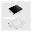 Ver imagem 3 de Cooktop de Indução Dako Diplomata Zona Flexível 4 Bocas Vitrocerâmico Preto 220V