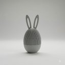 Ver imagem 1 de Ovocoelho da Páscoa Decoração Moderna Cinza