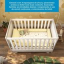 Ver imagem 7 de Quarto de Bebê com Berço Mini Cama Estante 4 Prateleiras e Trocador Kakau Retrô Espresso Móveis