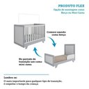 Ver imagem 4 de Quarto de Bebê com Berço Mini Cama Estante 4 Prateleiras e Trocador Kakau Retrô Espresso Móveis