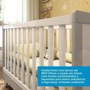 Ver imagem 6 de Quarto de Bebê com Berço Mini Cama Estante 4 Prateleiras e Trocador Kakau Retrô Espresso Móveis