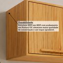 Ver imagem 5 de Armário Aéreo Cozinha 80 cm Trebbiano 2 Portas 100% MDF Amêndoa - Rio Doce