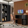 Conjunto Home Office 3 Peças 1 Escrivaninha 1 Armário Multiuso e 1 Estante Livreiro Espresso Móveis - 1