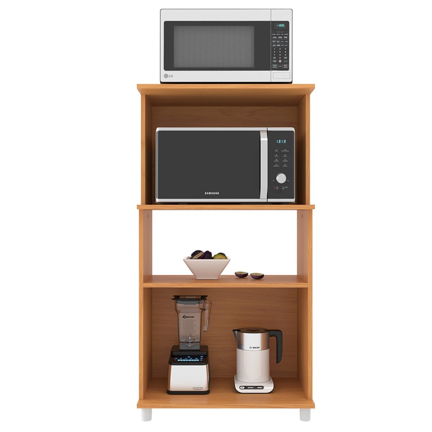 Armario Multiuso De Cozinha 2 Portas Dallas | MadeiraMadeira