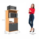 Ver imagem 3 de Armario Multiuso De Cozinha 2 Portas Dallas 