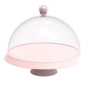 Ver imagem 2 de Kit 3 Porta Bolos Tortas 25cm Rosa com Cúpula e Pé Café Hotel Padaria Bubble Crippa
