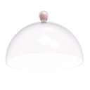 Ver imagem 4 de Kit 3 Porta Bolos Tortas 25cm Rosa com Cúpula e Pé Café Hotel Padaria Bubble Crippa